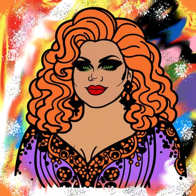 realistic plus size drag queen