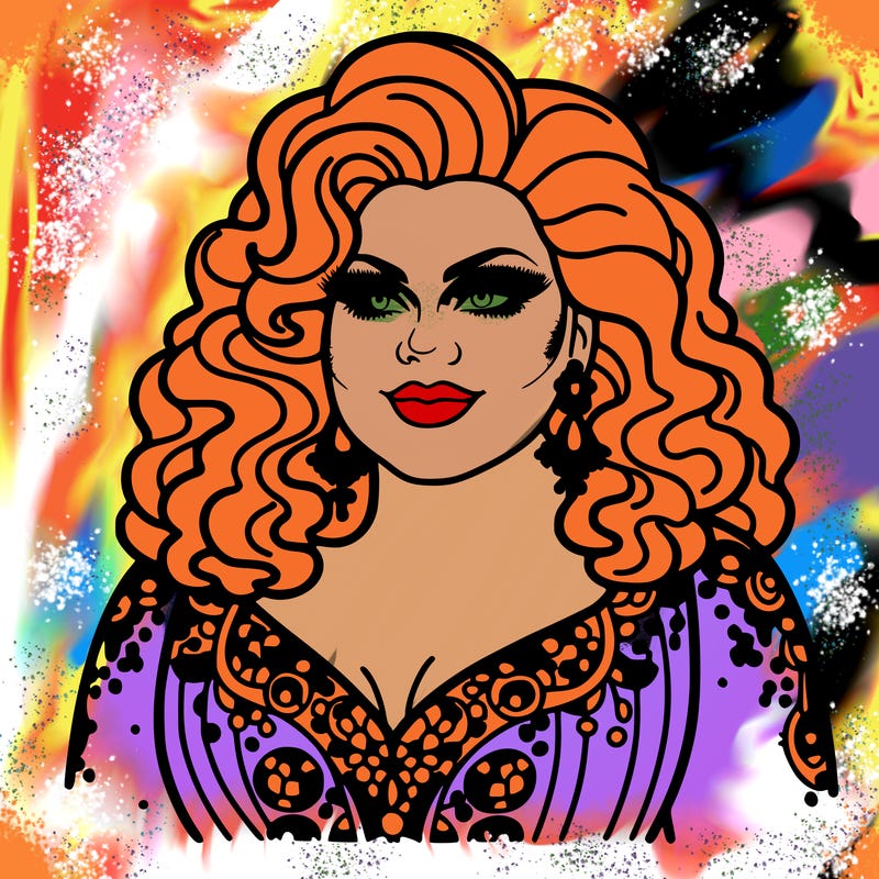 realistic plus size drag queen