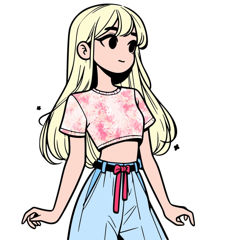 girl in a cute crop top