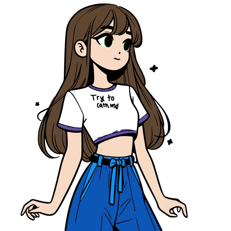 girl in a cute crop top