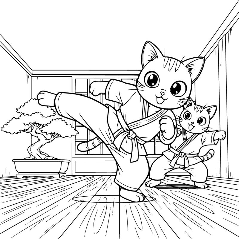 kitten karate