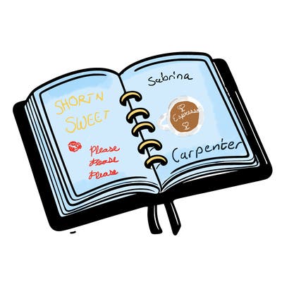 open note book blank