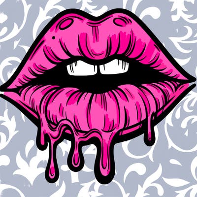 lips that look realistic and drip