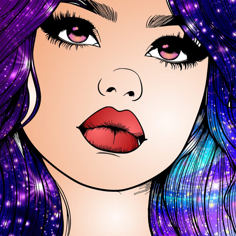 really realistic girl with lips