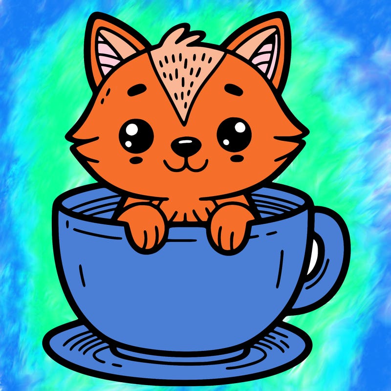 animal in a cup
