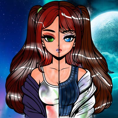 realistic girl split