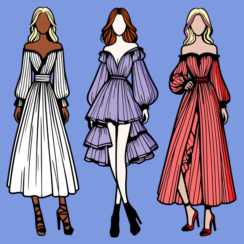 fashion models dresses