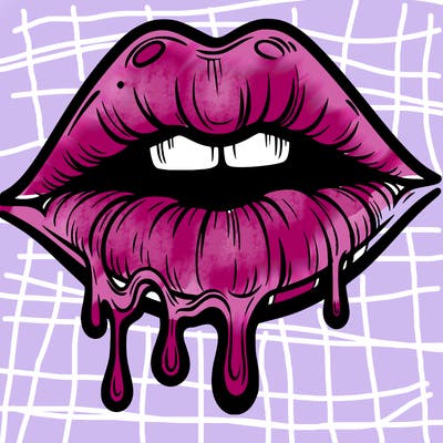 lips that look realistic and drip