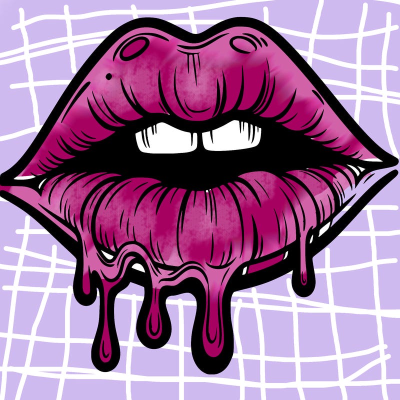 lips that look realistic and drip