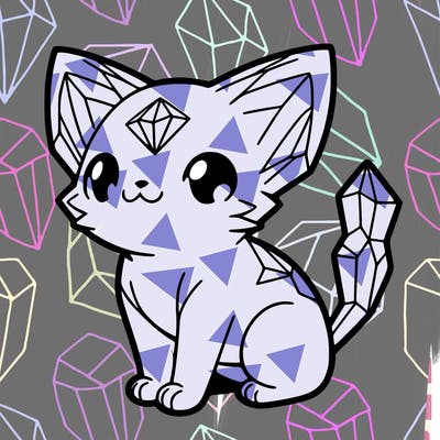 crystal kitten