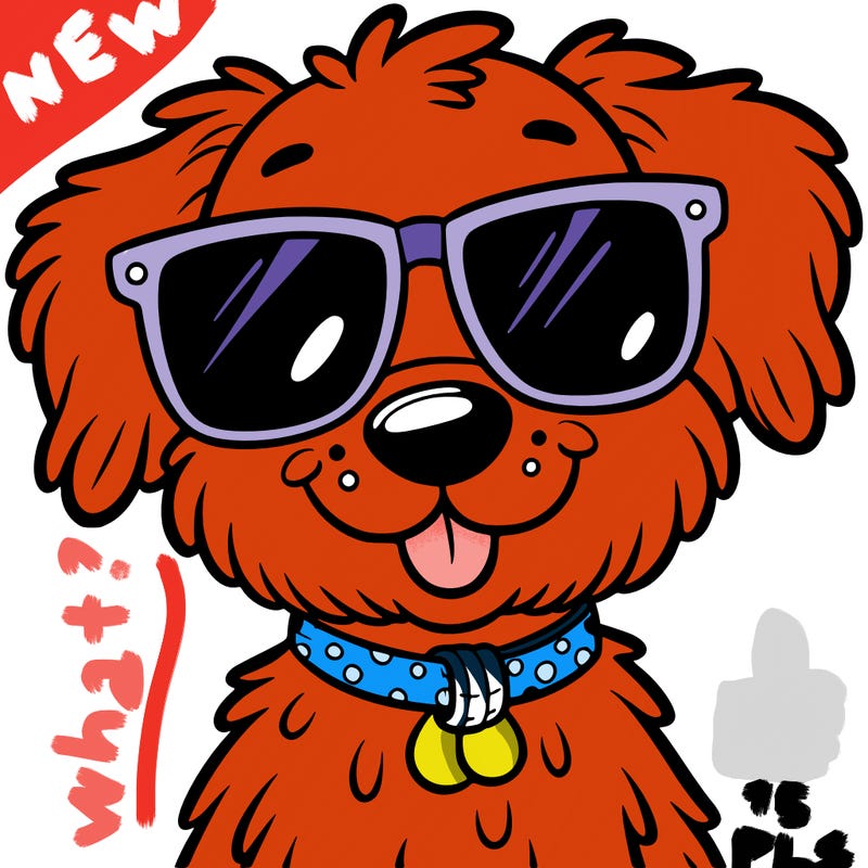 dog with sunglasses