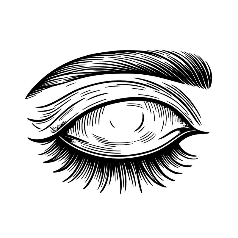 eye closed realistic