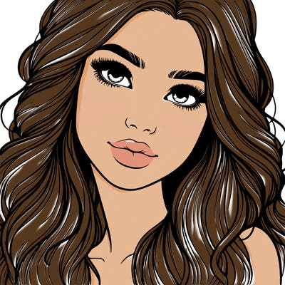 beautiful realistic girl