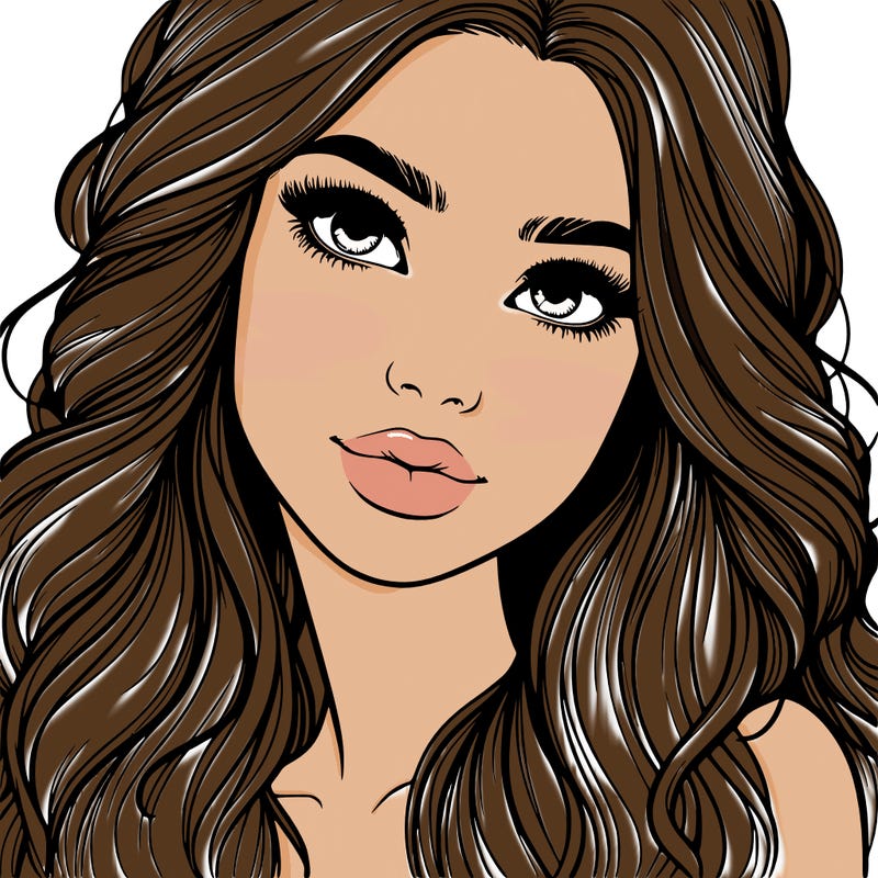 beautiful realistic girl