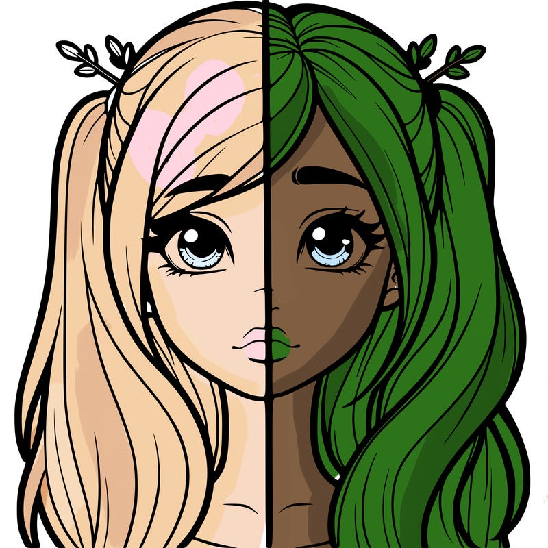 realistic girl split