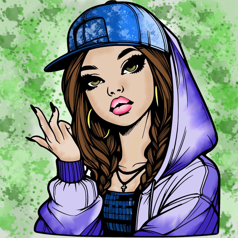 realistic hip hop girl