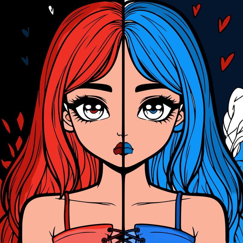 realistic girl split