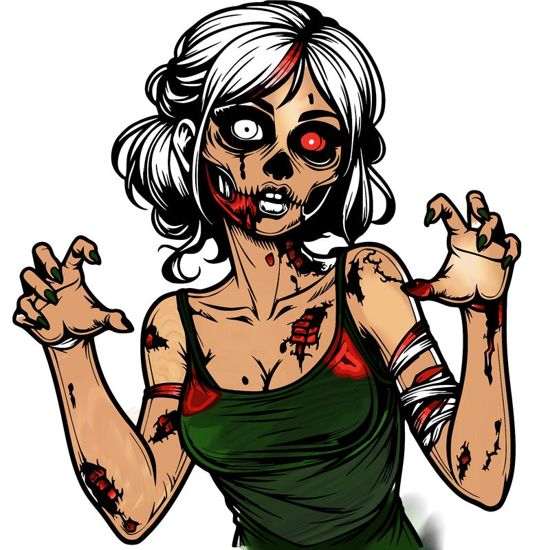 realistic zombie girl