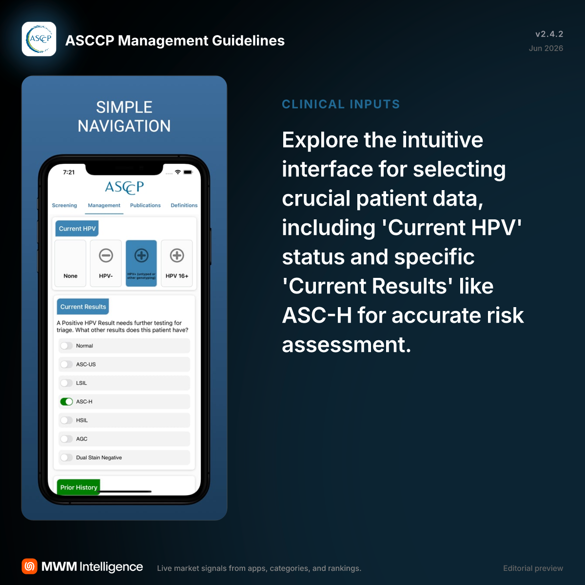 ASCCP Management Guidelines - Medical App | MWM