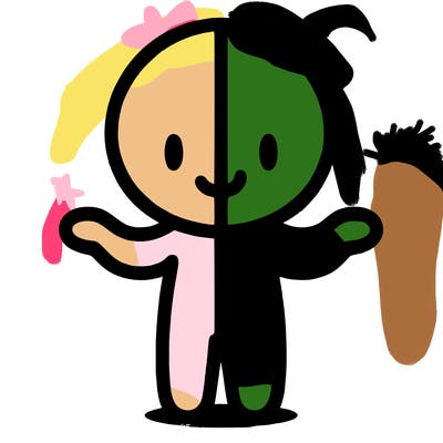 person split on half