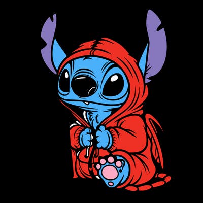 stitch a hoodie and redbull
