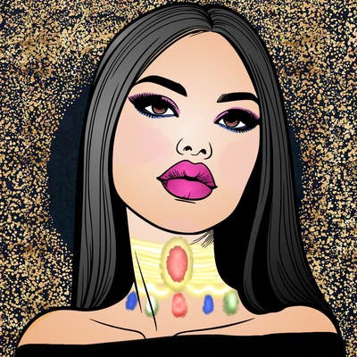 realistic woman with full lips