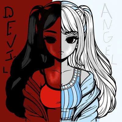 realistic girl split