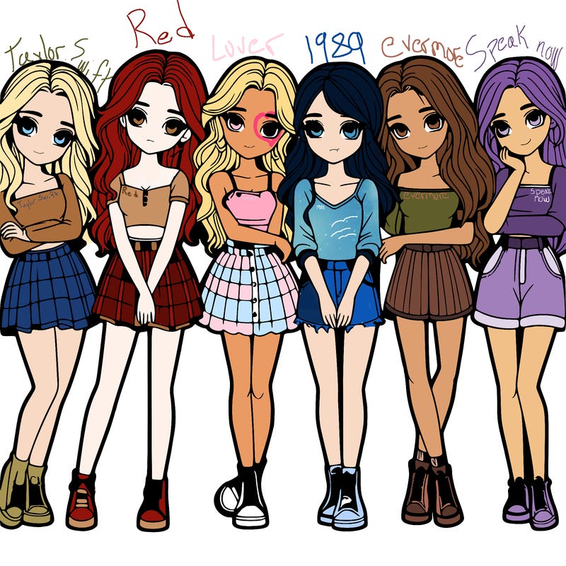 a group of girls realistic