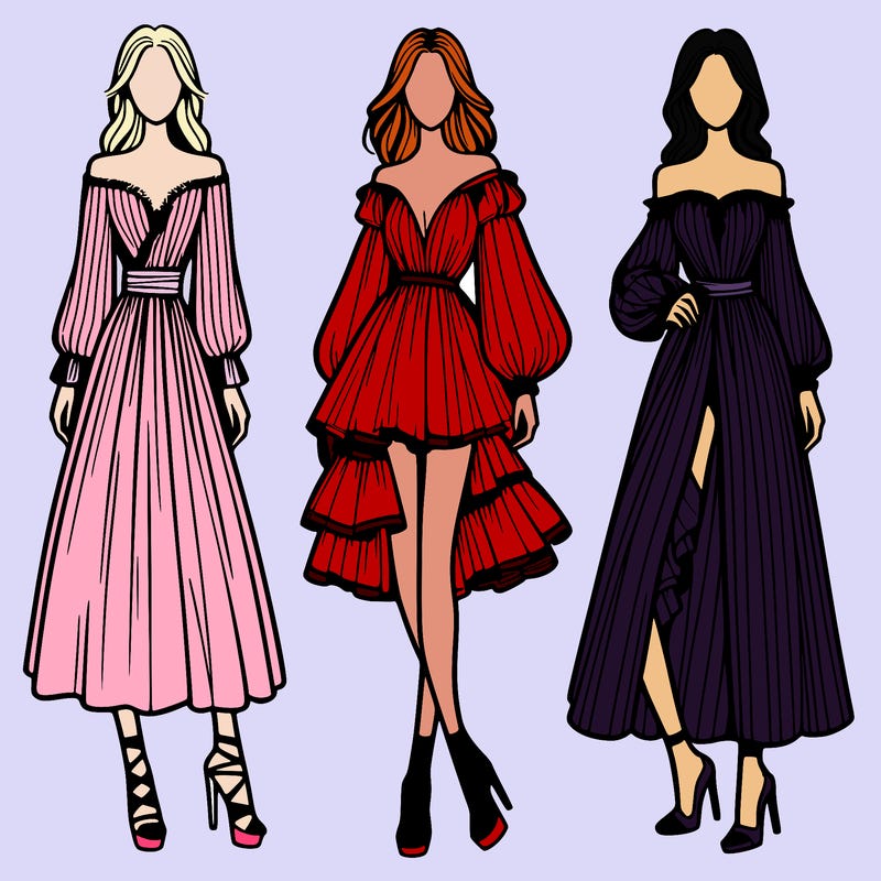 fashion models dresses