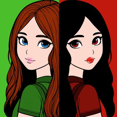 realistic girl split