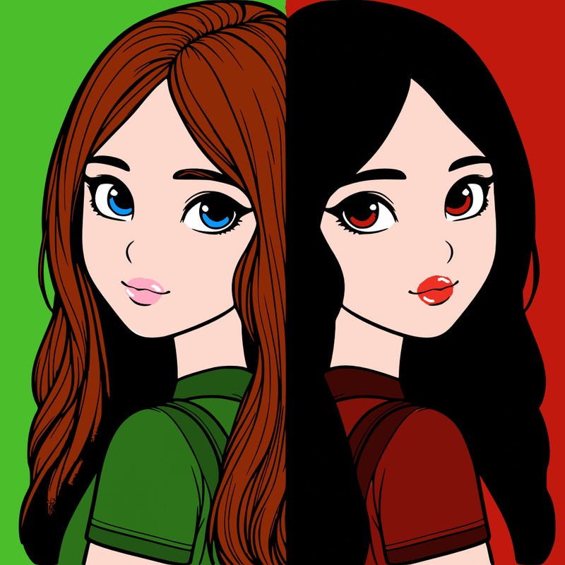 realistic girl split