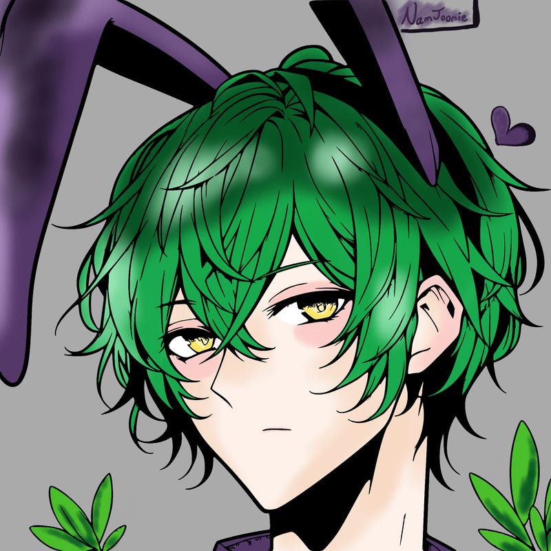 hot anime boy with bunny ears realistic