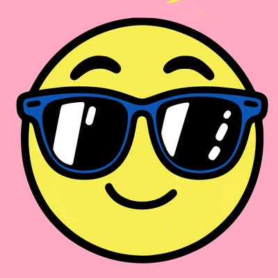 emoji with sunglasses