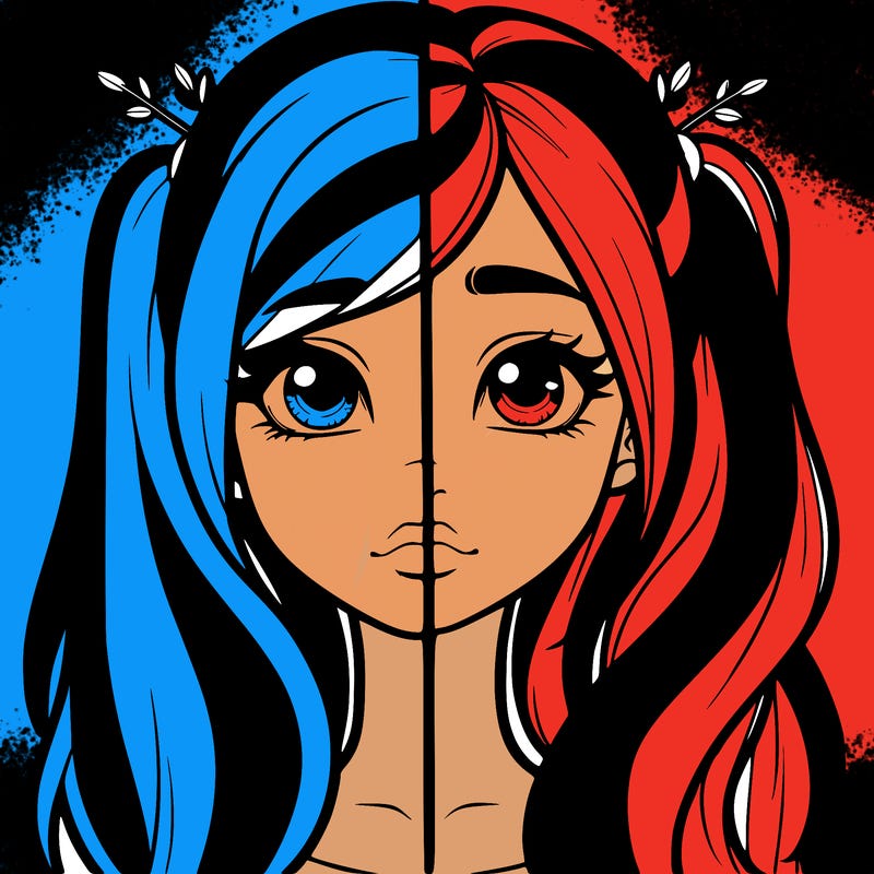 realistic girl split