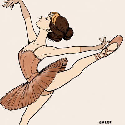 realistic ballerina
