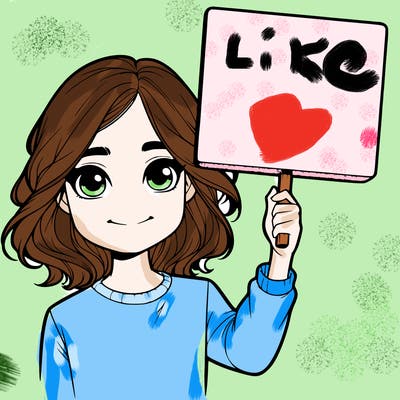 realistic girl holding up a sign