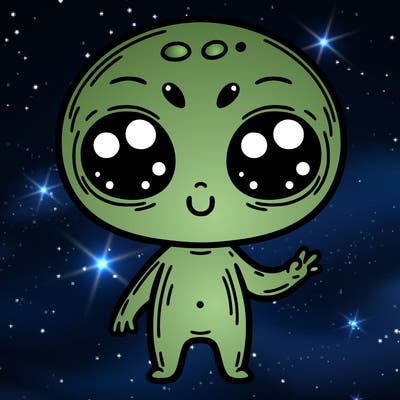 alien cute