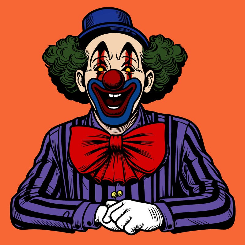realistic clown man