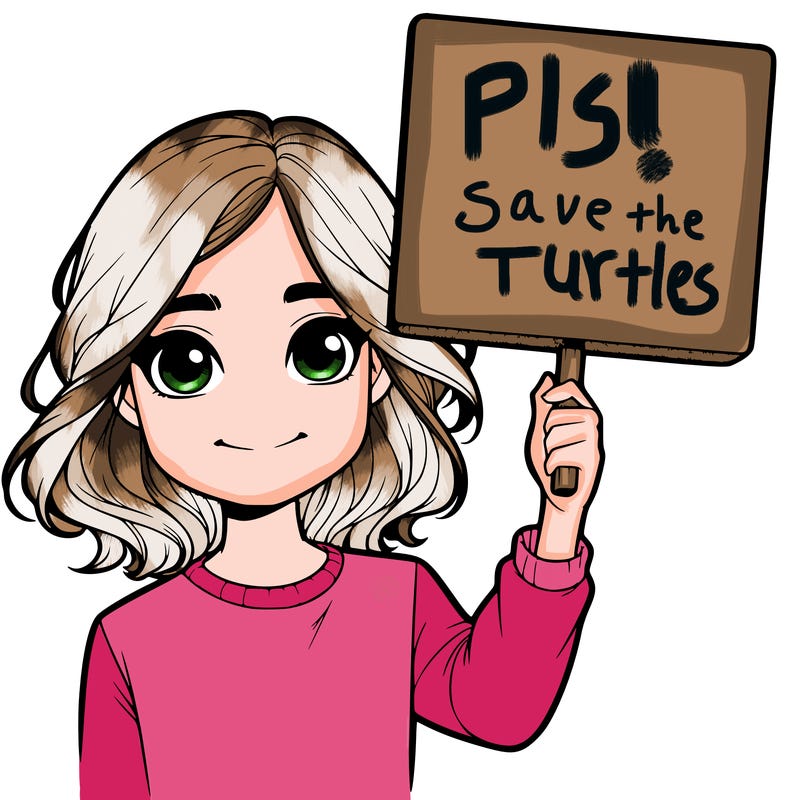 realistic girl holding up a sign