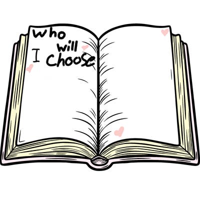 a  blank open book