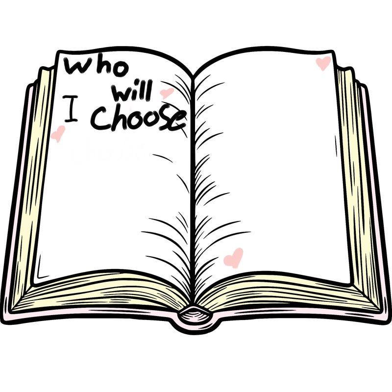 a  blank open book
