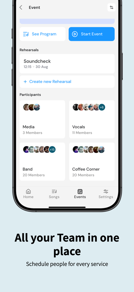OnStage - Plan & Worship - Productivity App | MWM