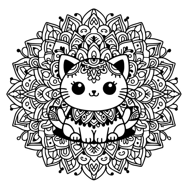 mandala cat