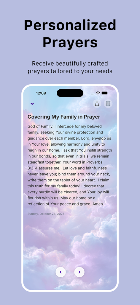Altar: Prayer & Devotional - Altar app personalized prayer screen for family protection