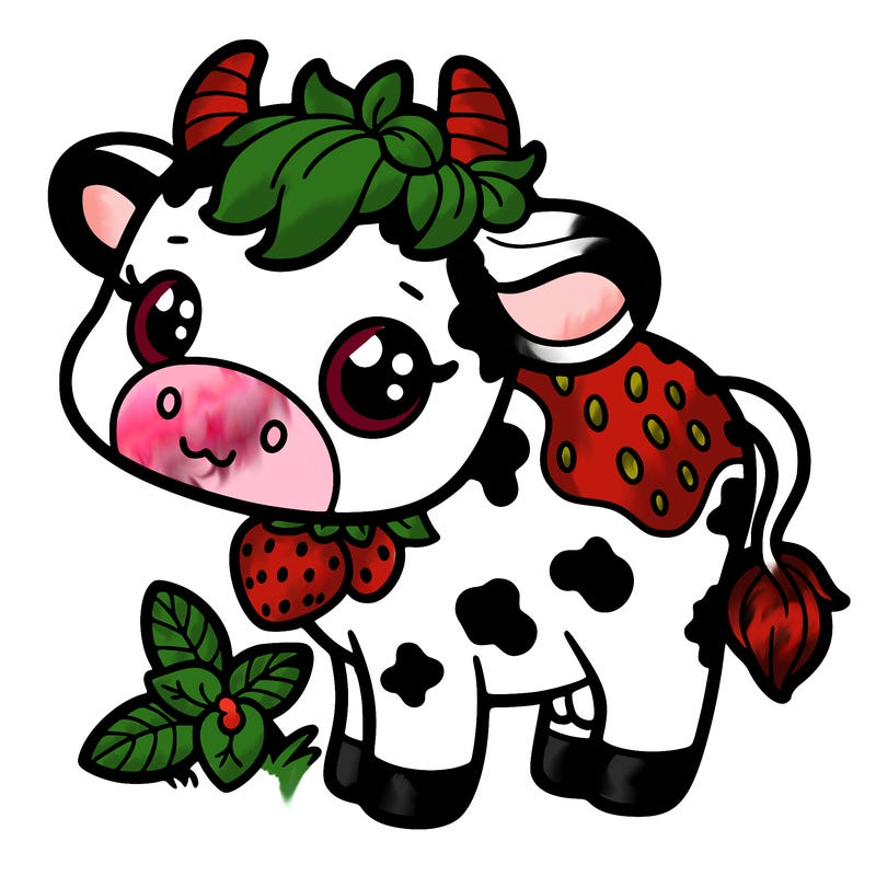 strawberry cow
