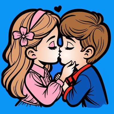 kissing