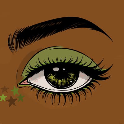 eye closed realistic