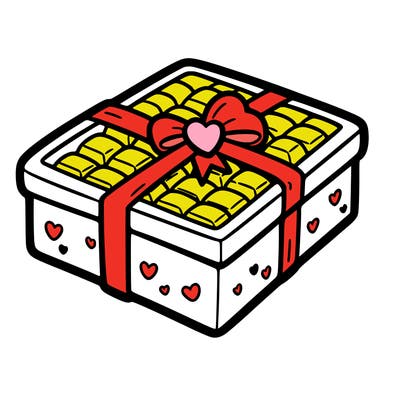 a box of chocolate for valentines day