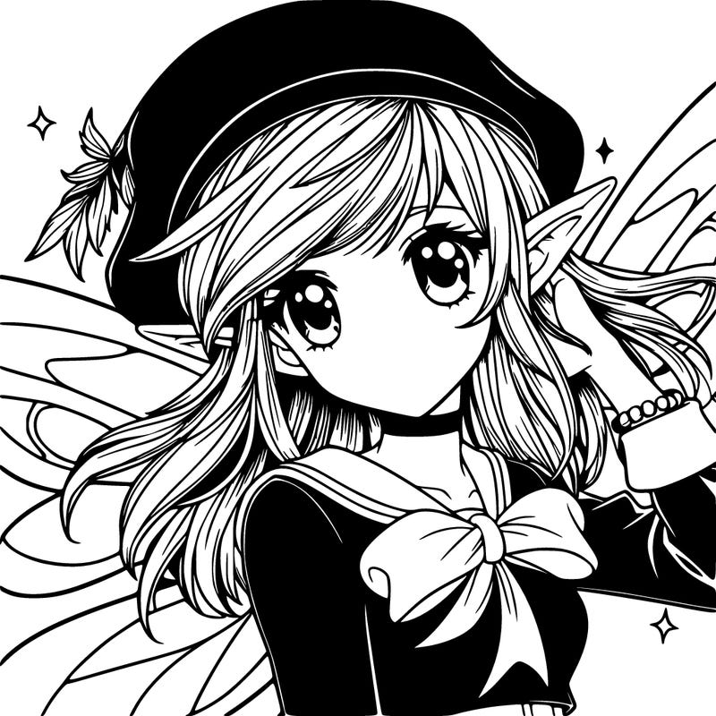 realistic manga pixie