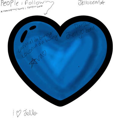 a blank heart